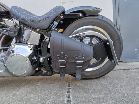 Bullet Braun Schwingentasche passend für Harley-Davidson Softail