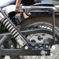The Big Schwarz Seitenkoffer + Halter passend für Dyna Street Bob von 1996 bis 2017