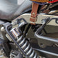 Zeus Orange Seitentasche + Halter passend für Dyna Street Bob von 1996 bis 2017