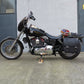 Zeus Orange Seitentasche + Halter passend für Dyna Street Bob von 1996 bis 2017