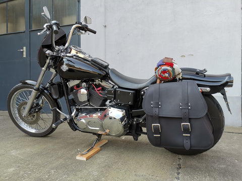 Satteltaschenhalter XL Links passend für Harley-Davidson Dyna Street Bob von 1996 bis 2017
