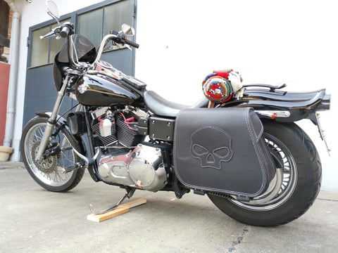 Satteltaschenhalter XL Links passend für Harley-Davidson Dyna Street Bob von 1996 bis 2017