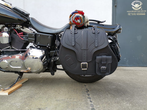 Satteltaschenhalter XL Links passend für Harley-Davidson Dyna Street Bob von 1996 bis 2017