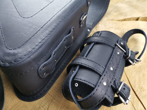 Diva Schwarz Seitentasche passend für Harley-Davidson Sportster