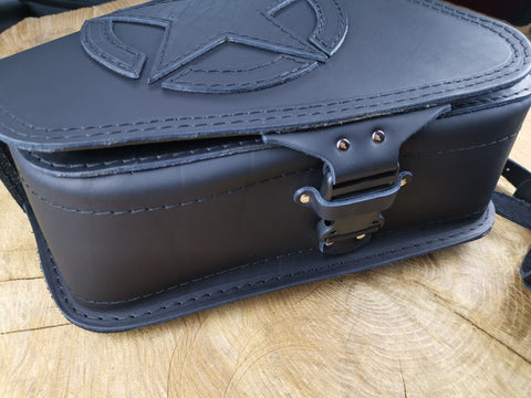 Diva Schwarz Seitentasche passend für Harley-Davidson Sportster