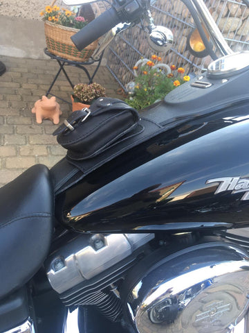 Tankpad schwarz passend für Harley-Davidson Dyna Street Bob Lowrider bis 2017