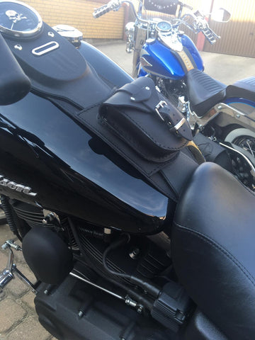 Tankpad schwarz passend für Harley-Davidson Dyna Street Bob Lowrider bis 2017