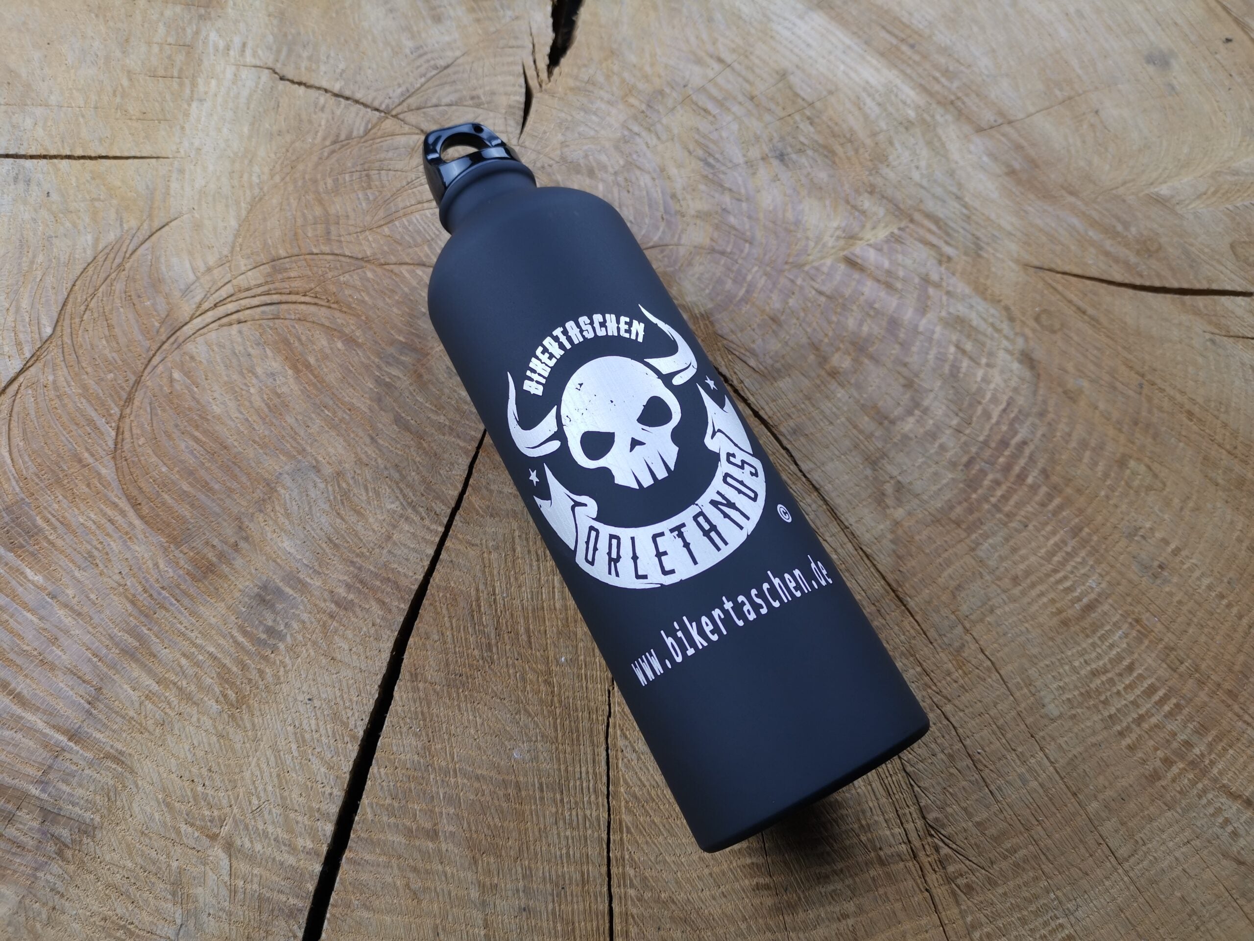 ORLETANOS Benzinflasche / Trinkflasche 800ml schwarz