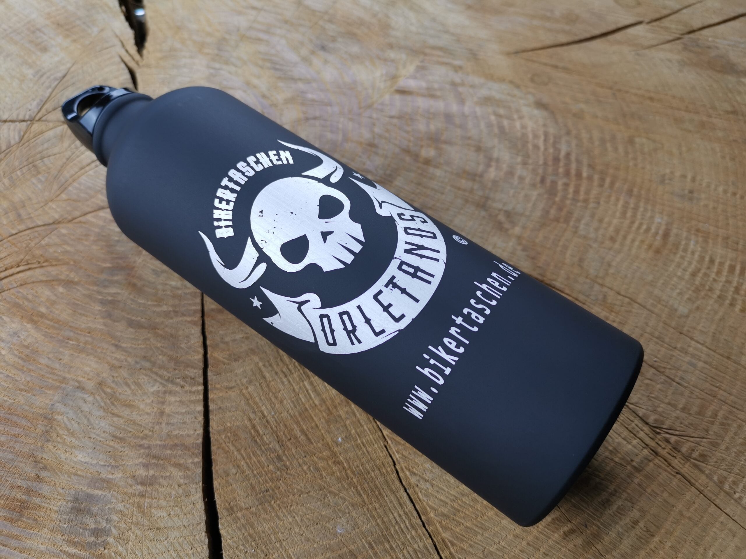 ORLETANOS Benzinflasche / Trinkflasche 800ml schwarz