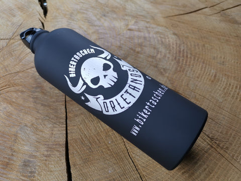 ORLETANOS Benzinflasche / Trinkflasche 800ml schwarz