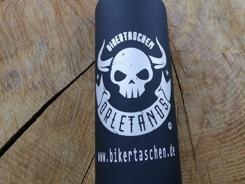 ORLETANOS Benzinflasche / Trinkflasche 800ml schwarz
