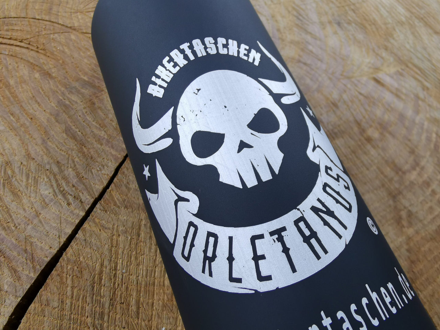 Benzin & Trinkflasche 800ml schwarz
