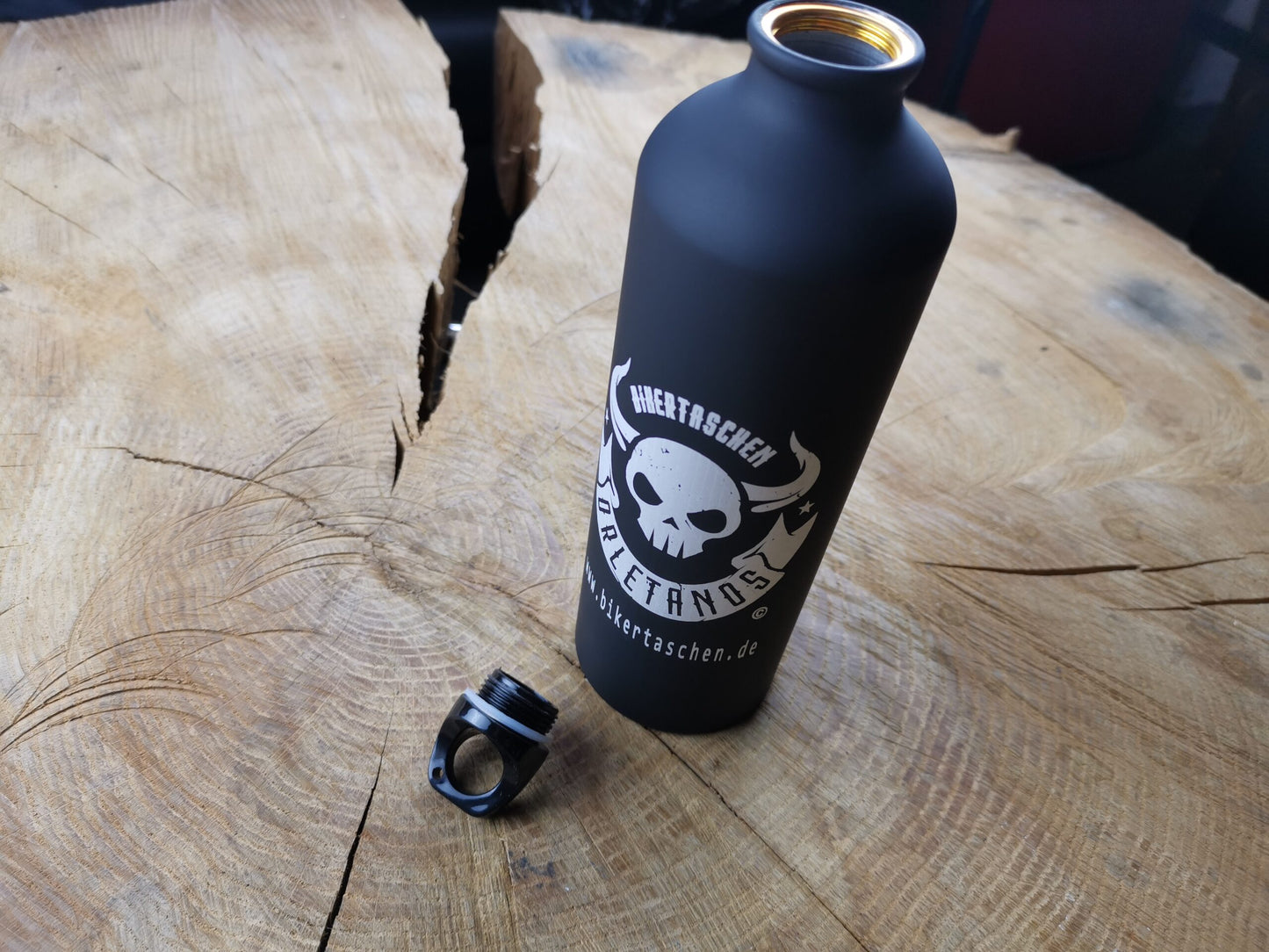 Benzin & Trinkflasche 800ml schwarz