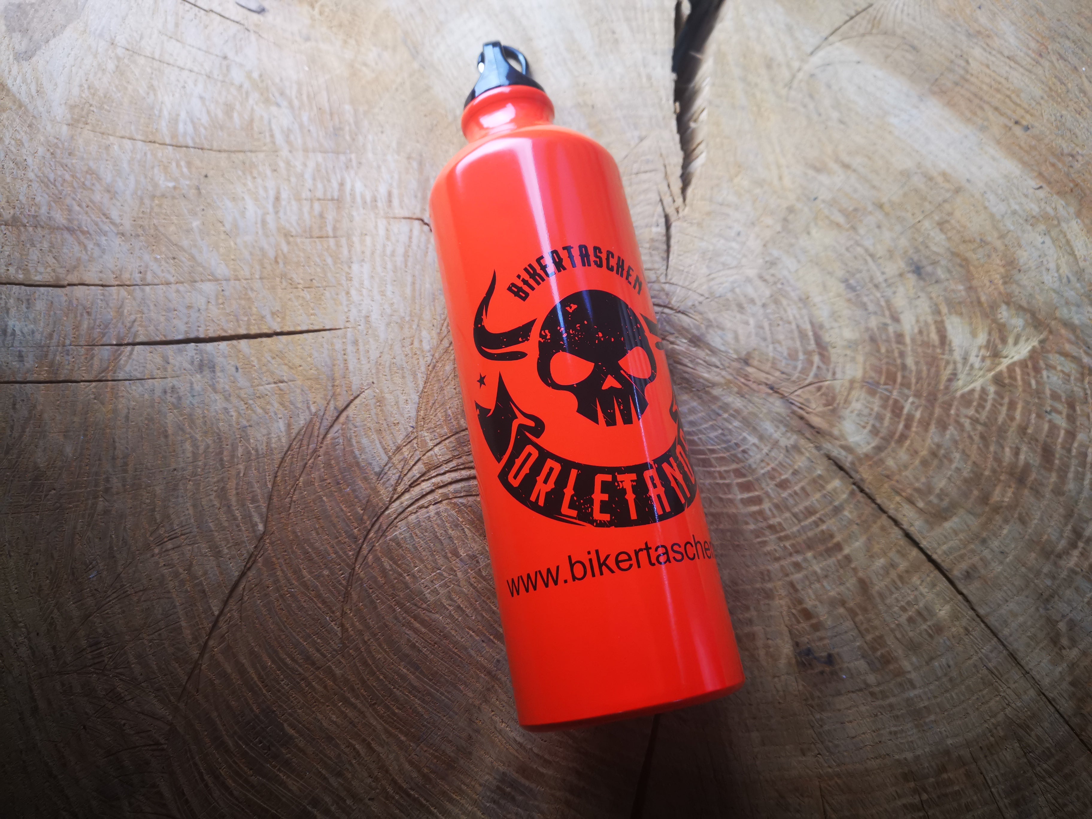 ORLETANOS Benzinflasche / Trinkflasche 800ml Orange