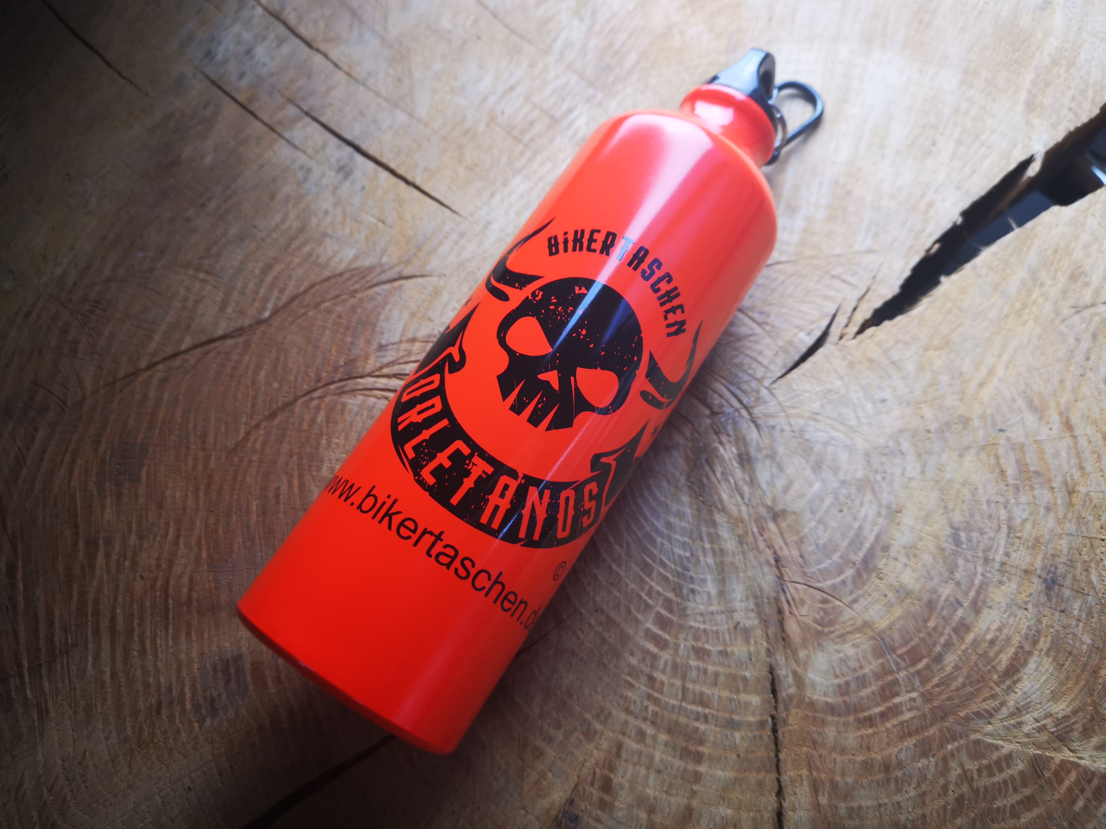 ORLETANOS Benzinflasche / Trinkflasche 800ml Orange