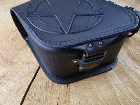 Road Stern Black + Halter passend für Sportster Schwingentaschen