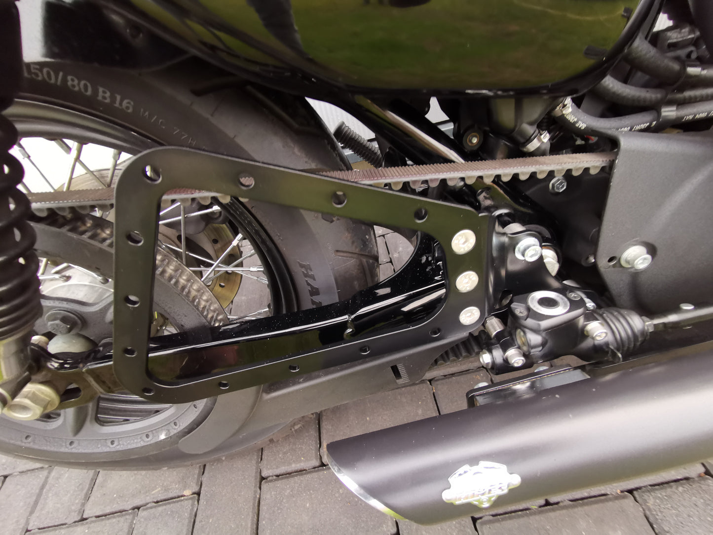 Seitentaschenhalter passend für Harley Davidson Sportster ab 2004 rechte Seite MIT ABS
