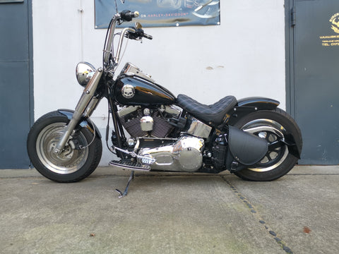 Diablo 13 Schwingentaschen mit Flaschenhalter passend für Harley-Davidson Softail