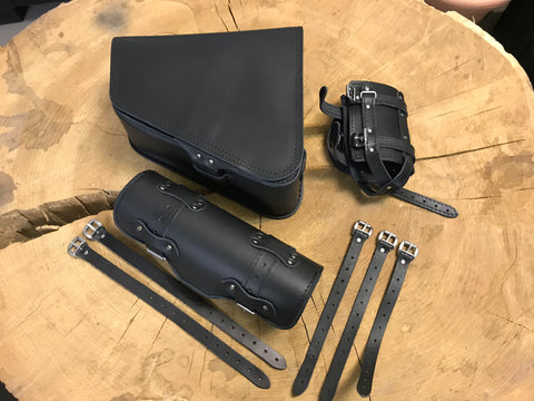 Clean Schwarz Seitentasche + Werkzeugrolle schwarz