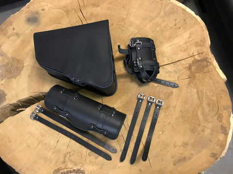 Clean Schwarz Seitentasche + Werkzeugrolle schwarz