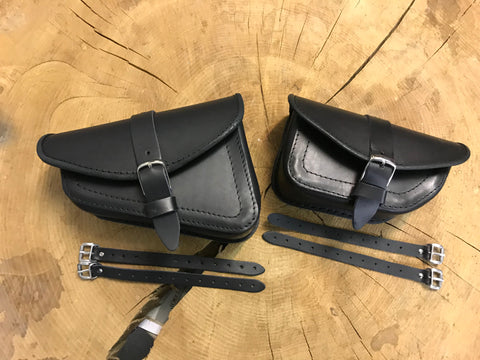 Muscle Schwarz Seitentaschen Set passend für Harley-Davidson VROD Modelle