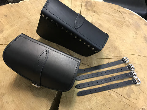 Muscle Schwarz Seitentaschen Set passend für Harley-Davidson VROD Modelle