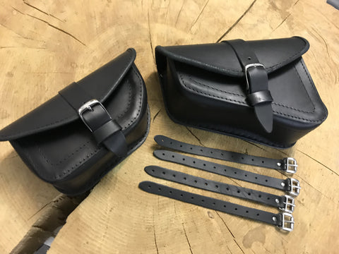 Muscle Schwarz Seitentaschen Set passend für Harley-Davidson VROD Modelle