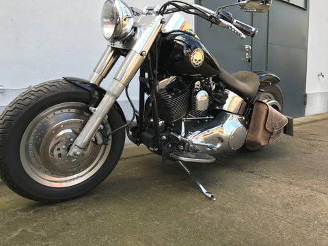 Odin braun Schwingentasche passend für Harley-Davidson Softail