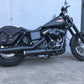 Dynamite Schwarz Satteltaschen Set passend für Harley Davidson Street Bob bis 2017