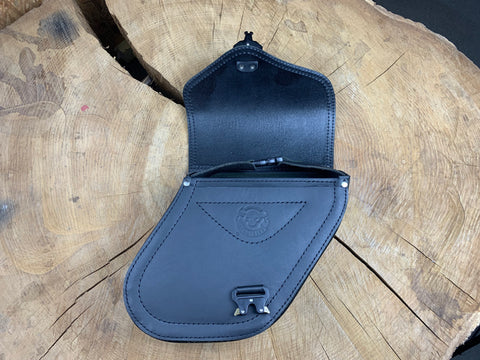 Adonis Schwarz Seitentaschen Set passend für Harley-Davidson Dyna 1996-2017 und Sportster ab 2004-2020