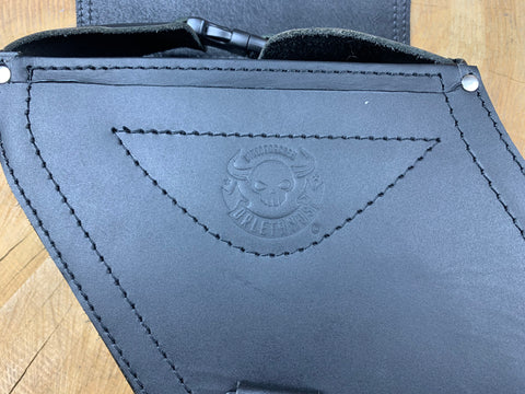 Adonis Schwarz Links Seitentasche passend für Harley-Davidson Dyna 1996-2017 und Sportster ab 2004-2020