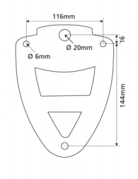 Seitentaschenhalter KLICK FIX passend für Harley Davidson Sportster ab Bj. 2004 linke Seite