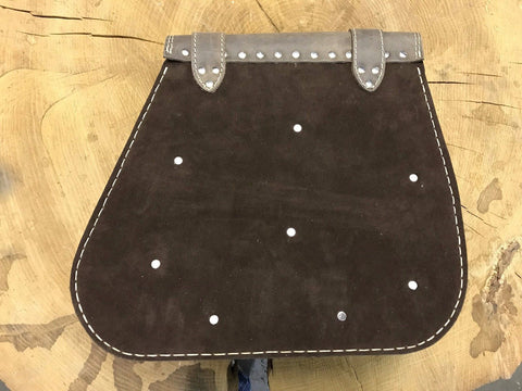 Zeus Braun Seitenkoffer + Halter XL passend für Softail von 1992 bis 2017