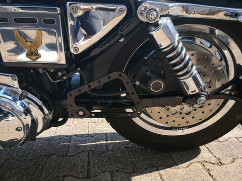 Seitentaschenhalter passend für Harley Davidson Sportster bis Bj. 2004 linke Seite